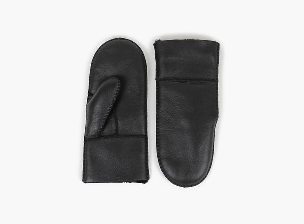 Nohr Studio - Ina Leather Shearling Votter - Sort - Bilde 3