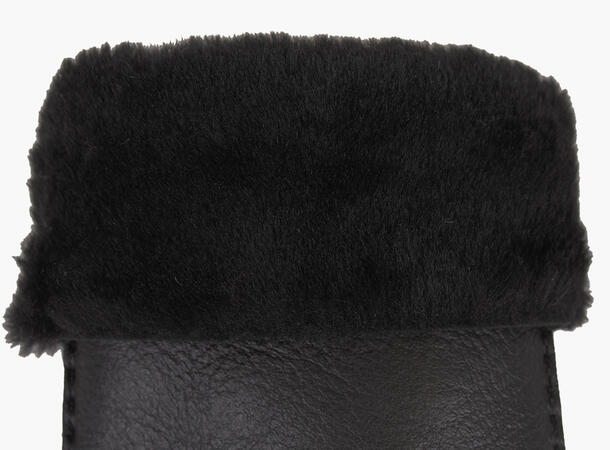 Nohr Studio - Ina Leather Shearling Votter - Sort - Bilde 2