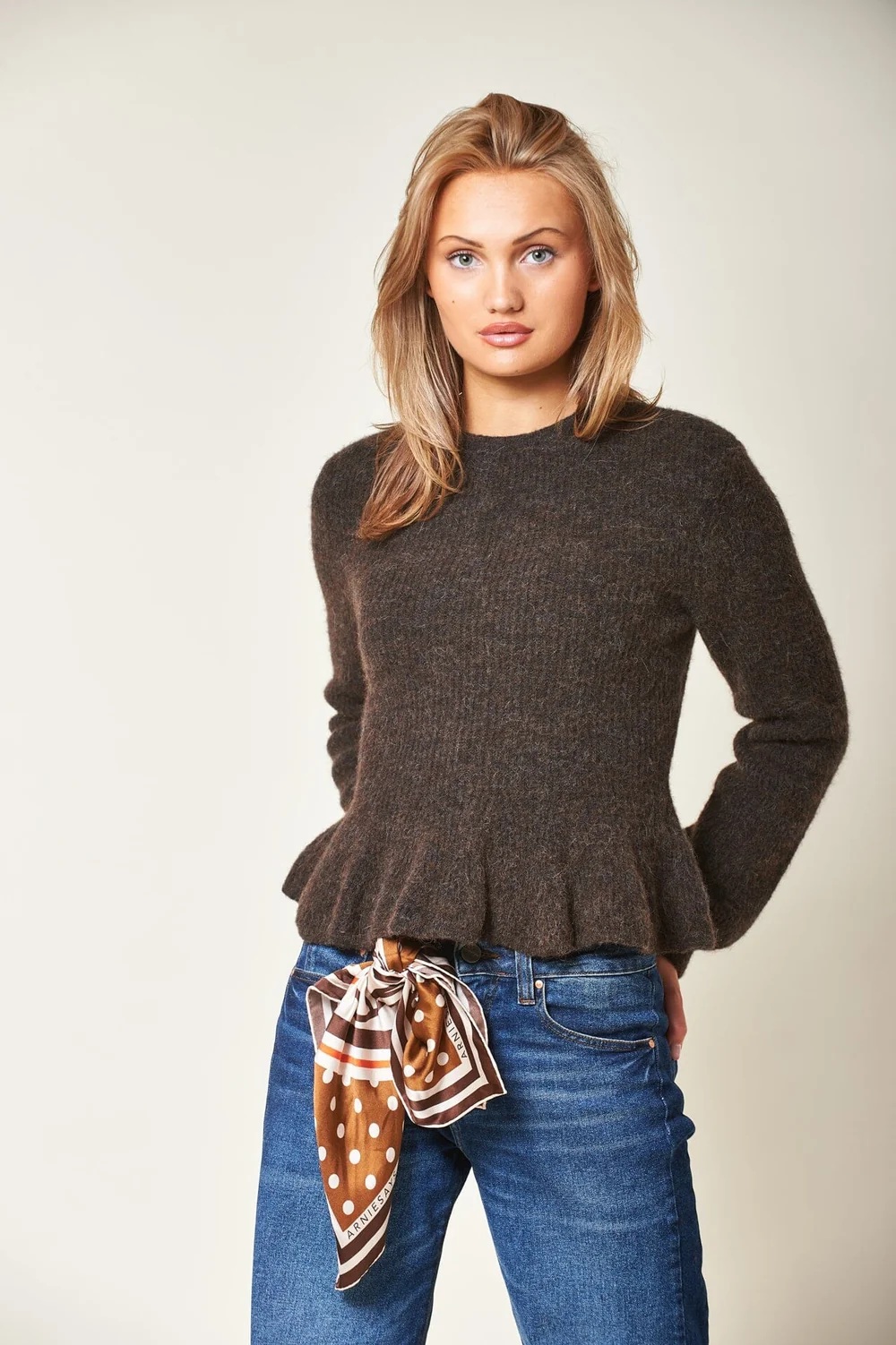 Arnie says - Kensington Silke Skjerf - Brown Multi - Bilde 3