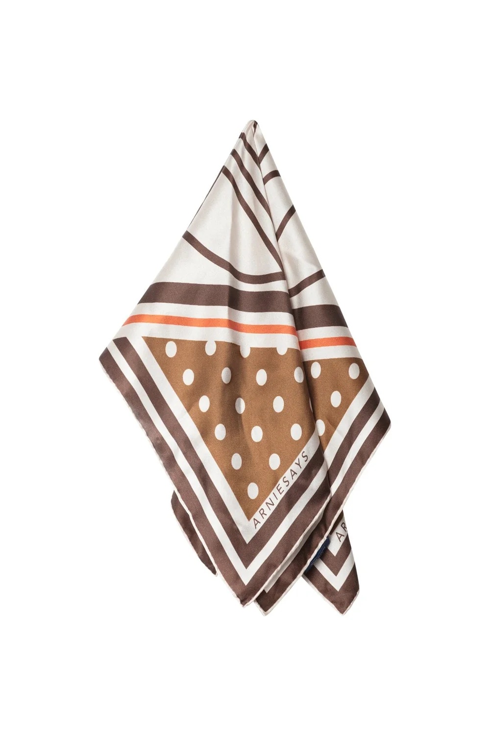 Arnie says - Kensington Silke Skjerf - Brown Multi