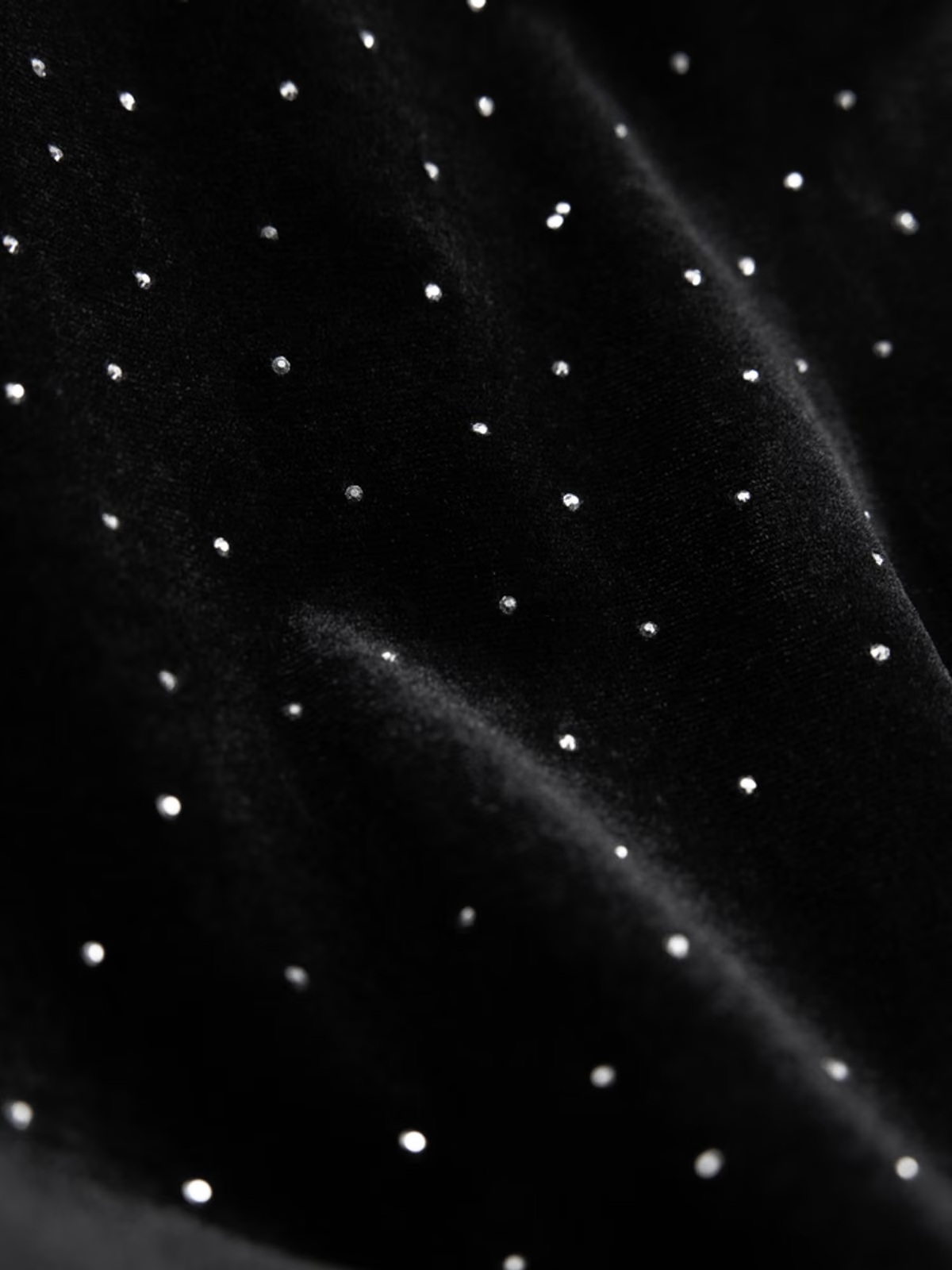 Ella & il - Sine Stud Velur Kjole - Black - Bilde 3