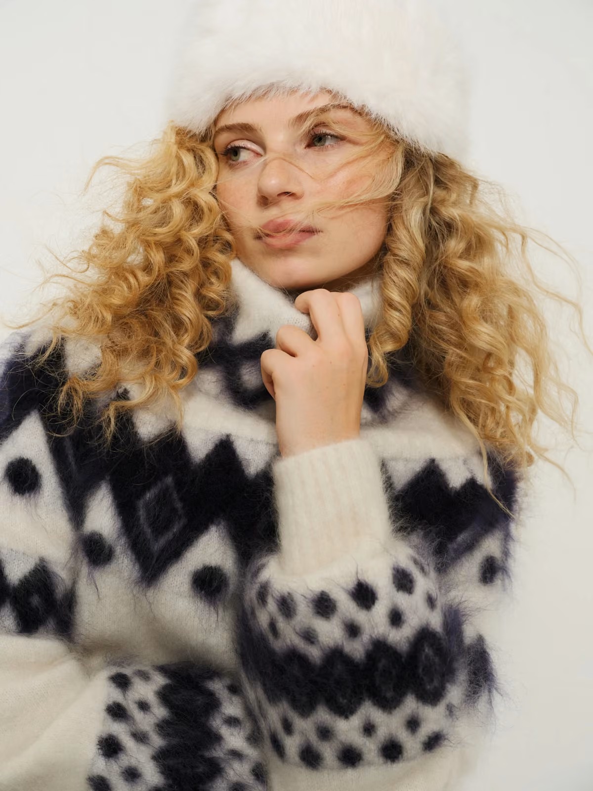 Ella & il - Kylie Chunky Genser - Bright White - Bilde 2