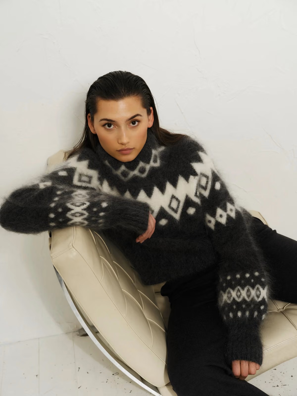 Ella & il - Kylie Chunky Genser - Charcoal