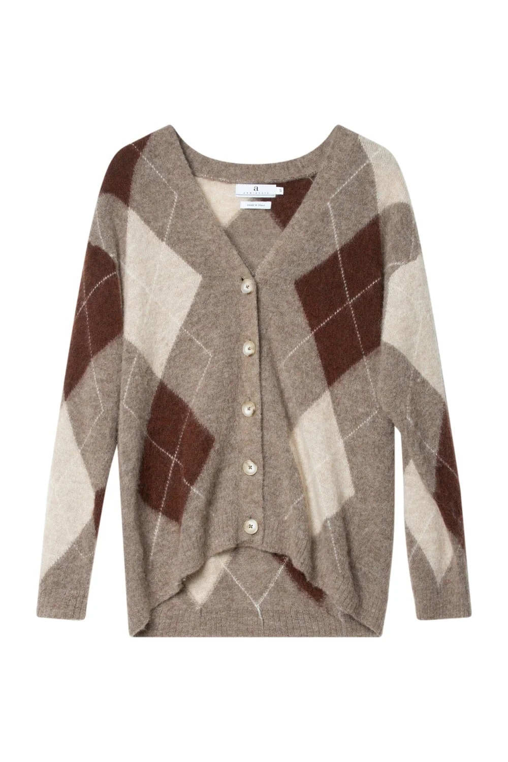 Arnie says - Arabella Argyle Cardigan - Brown Mel Combo - Bilde 3