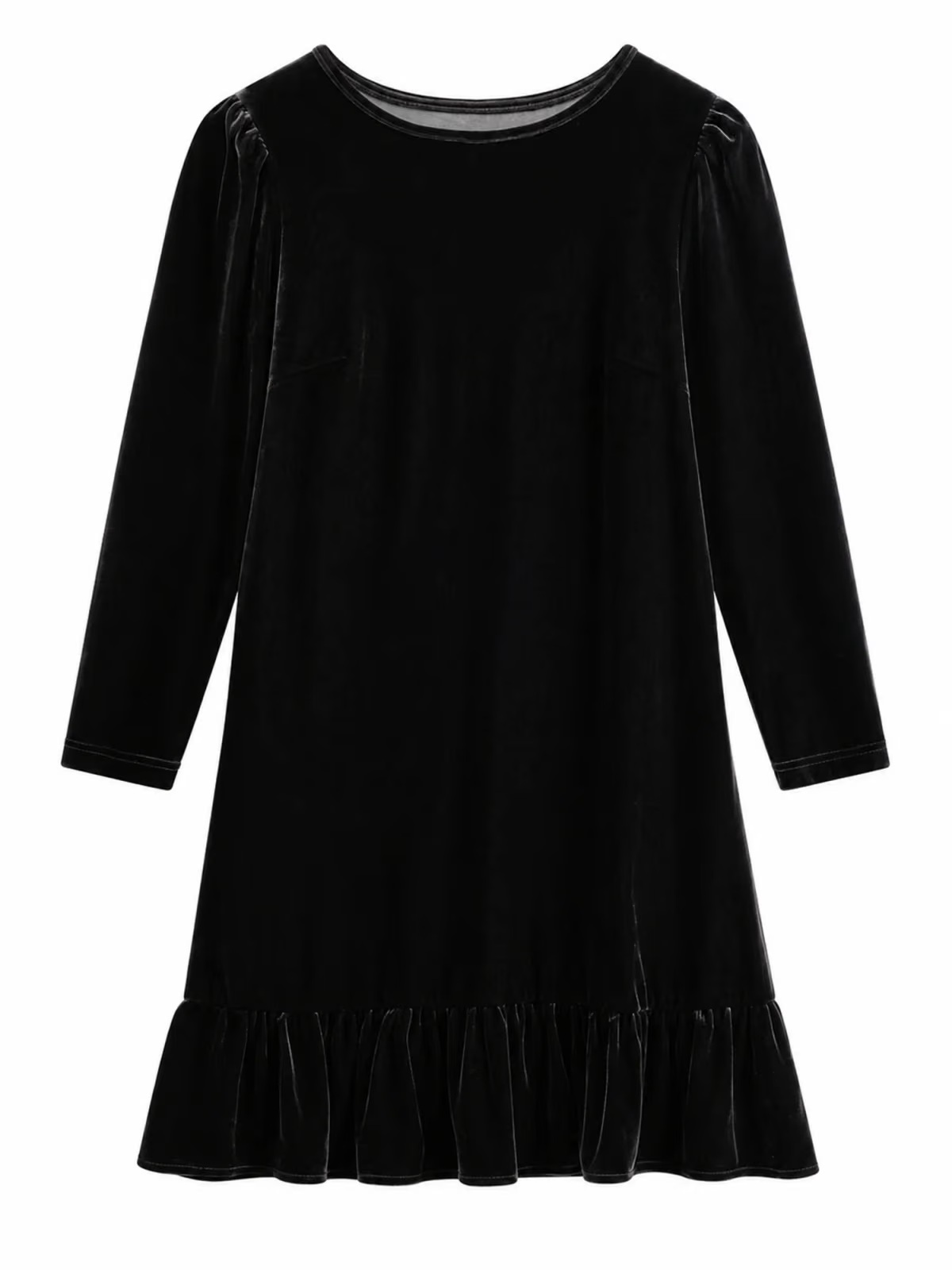 Ella & il - Emilie Velur Kjole - Black - Bilde 2