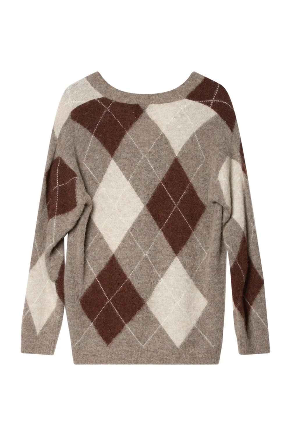 Arnie says - Arabella Argyle Cardigan - Brown Mel Combo - Bilde 4